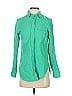 J.Crew 100% Cotton Green Long Sleeve Button-Down Shirt Size 00 - photo 1