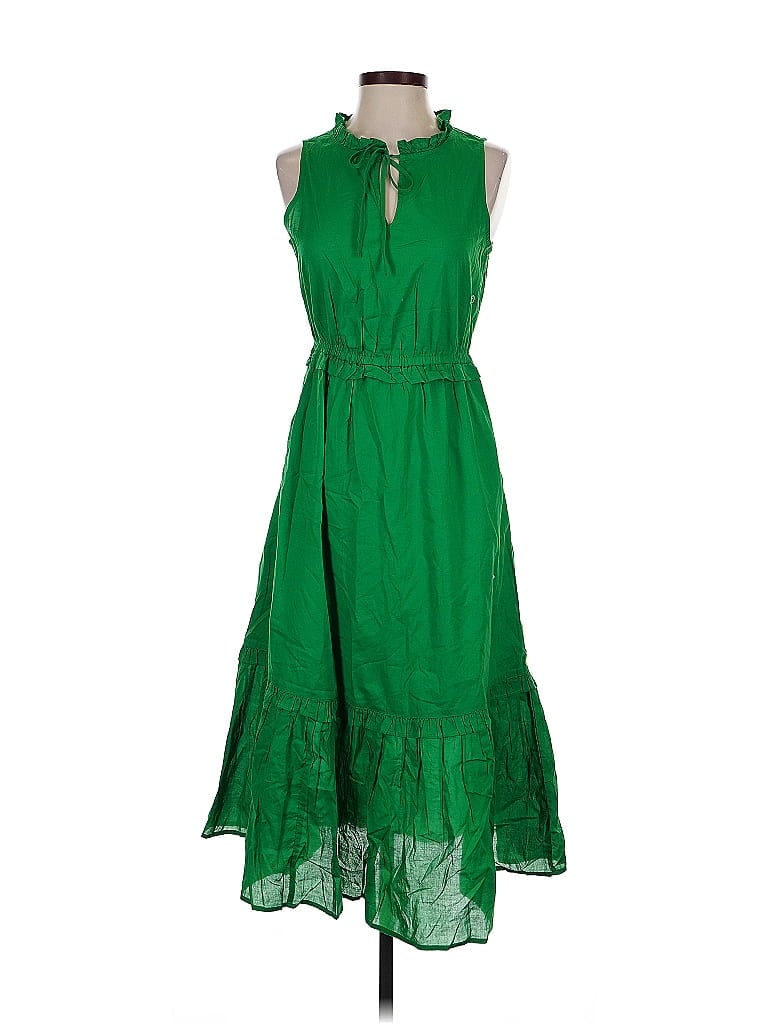 Pre-owned J.crew Factory Store Casual Dress In Green
