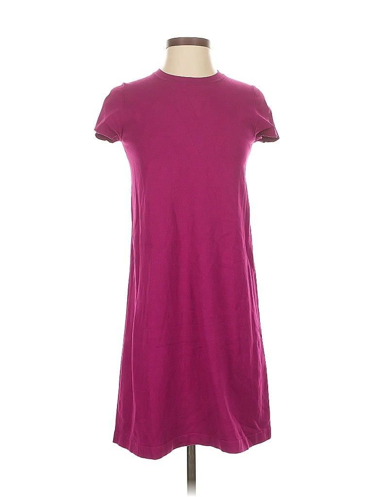 Pre-owned Theory Casual Dress In Burgundy