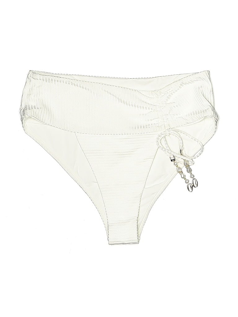 Pre-owned Beach Bunny Swimsuit Bottoms In White