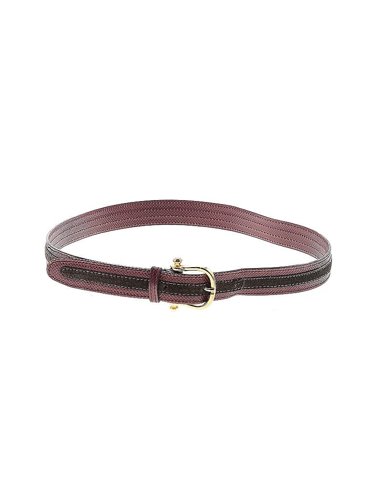 Pre-owned Unbranded Belt In Burgundy