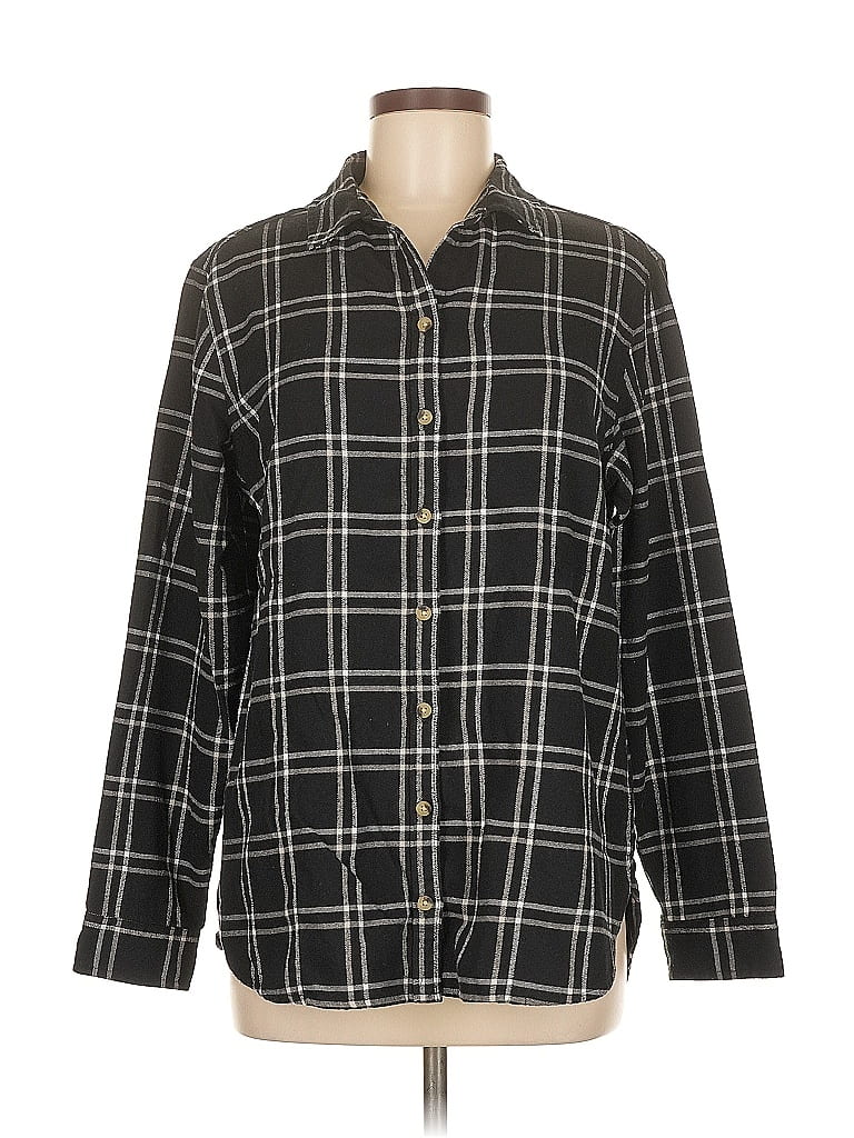 JACHS GIRLFRIEND Pre-owned Long Sleeve Button Down Shirt In Black