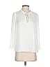 Paige 100% Polyester White 3/4 Sleeve Blouse Size XS - photo 1