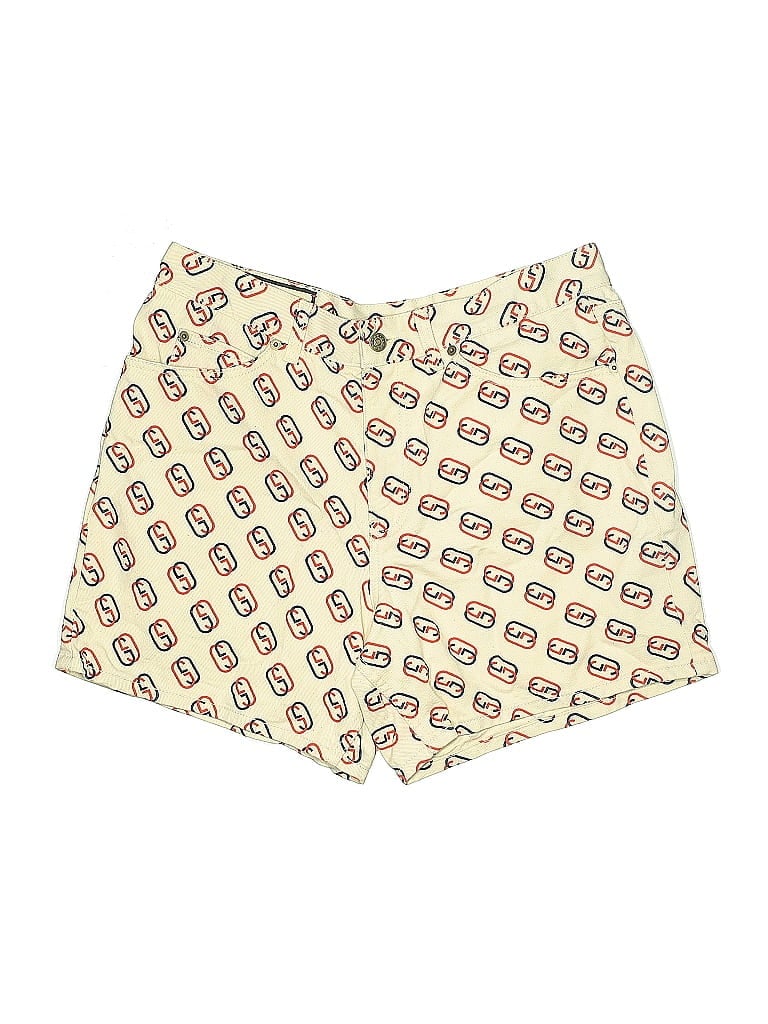 Pre-owned Gucci Denim Shorts In Red