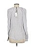 Tela 100% Viscose Silver Long Sleeve Blouse Size EU 40 / US 10 - photo 2