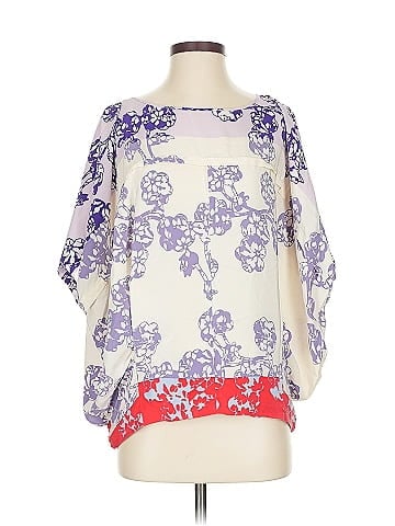 Diane von Furstenberg 3/4 Sleeve Silk Top (view 1)