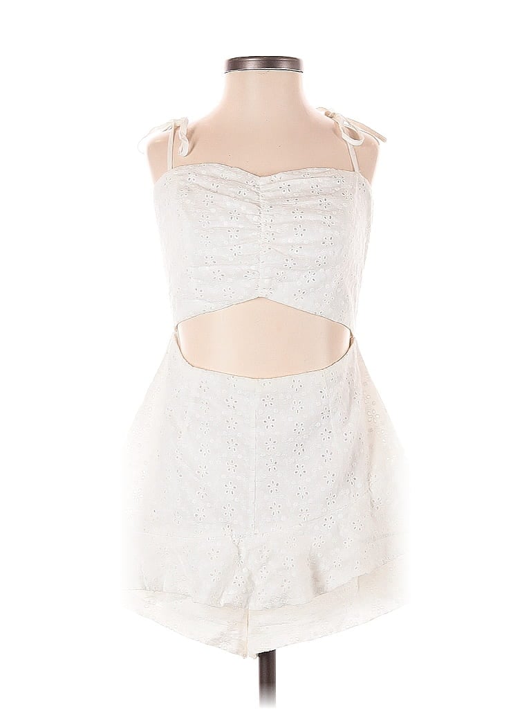 Pre-owned Princess Polly Romper In White