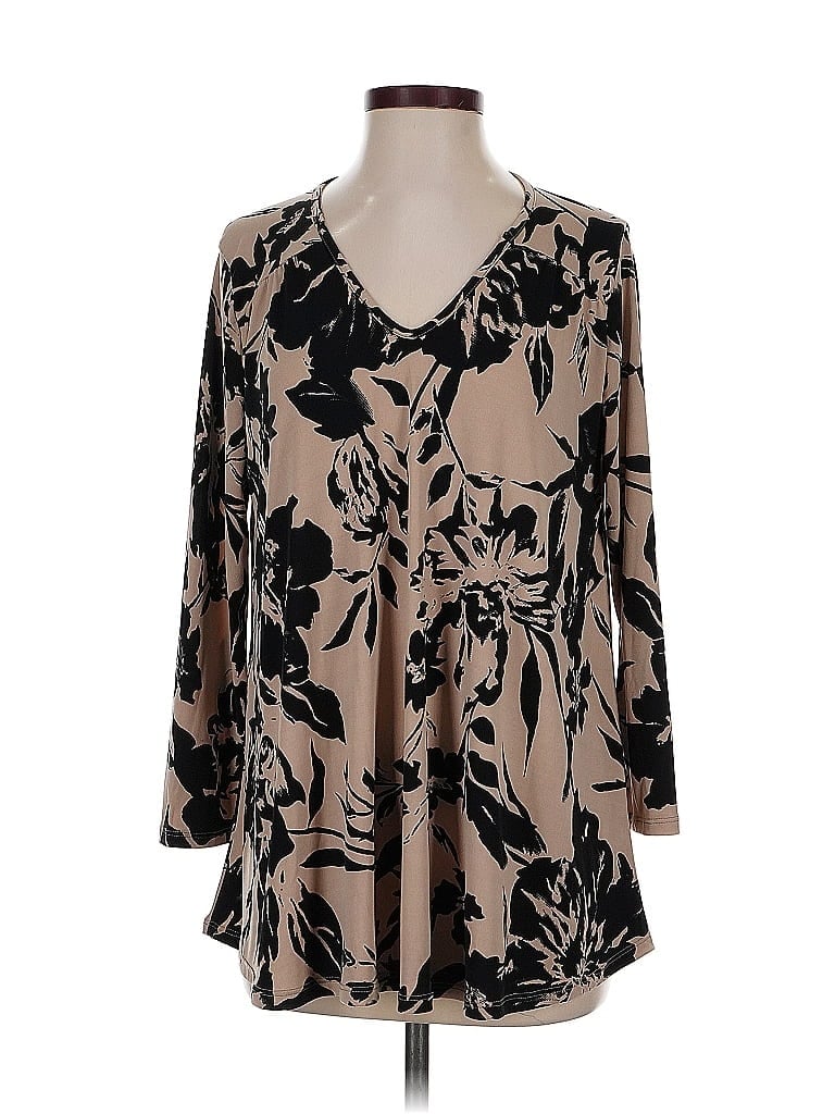 Pre-owned Emerald 3/4 Sleeve T-shirt In Brown