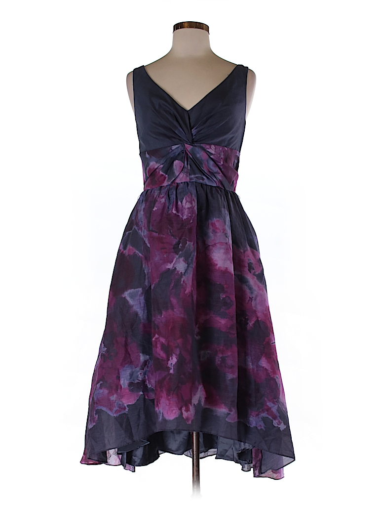 Lela Rose for Neiman Marcus + Target Floral Dark Purple Casual Dress ...