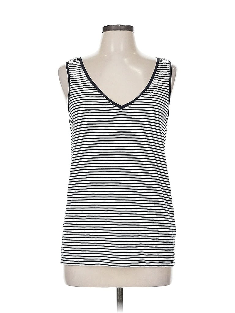 Pre-owned Banana Republic Factory Store Tank Top Blue Plunge Neckline Tops