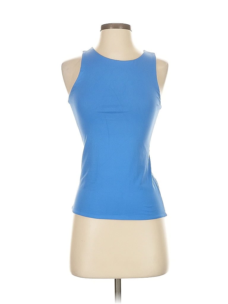 Pre-owned Rd Style Tank Top Blue Halter Neckline Tops