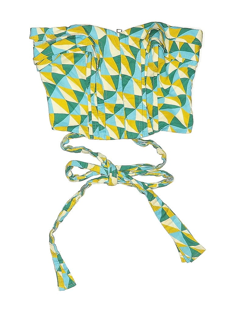 Pre-owned Marissa Webb Collective Tank Top Blue Tie Neck Tops