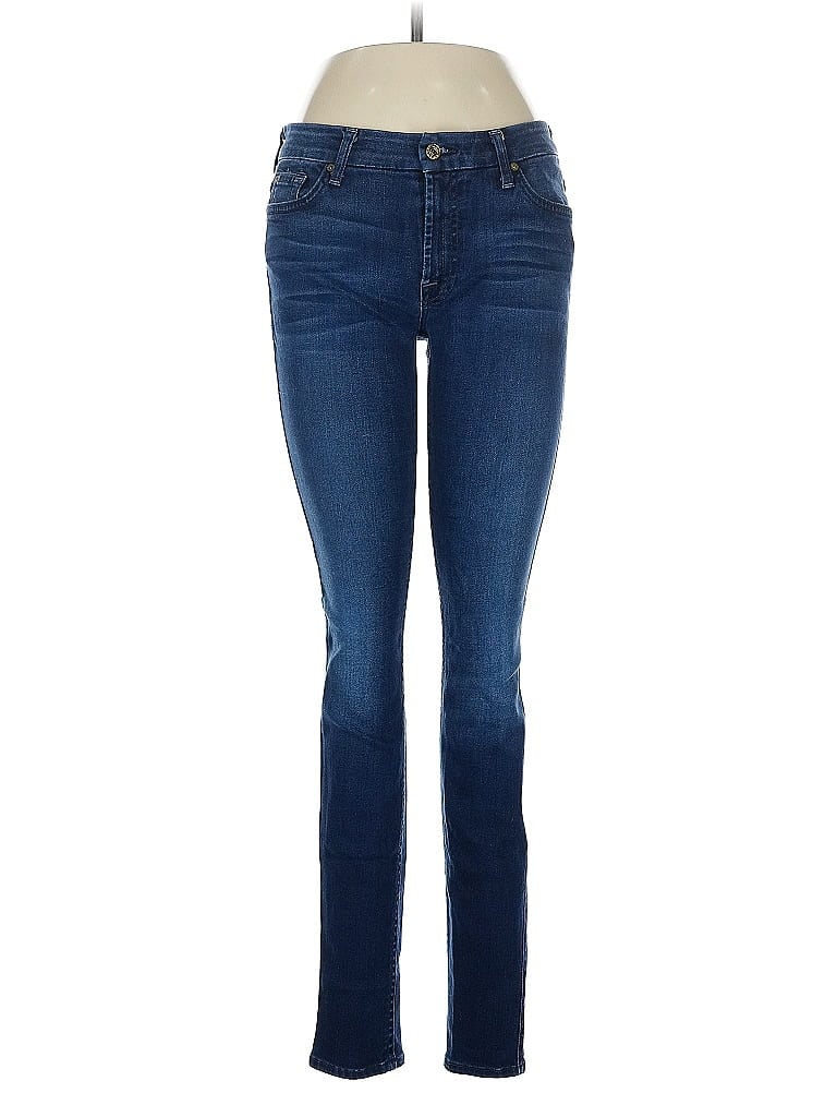 Pre-owned 7 For All Mankind Jeans In Blue