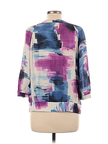 AK Anne Klein 3/4 Sleeve Silk Top (view 2)