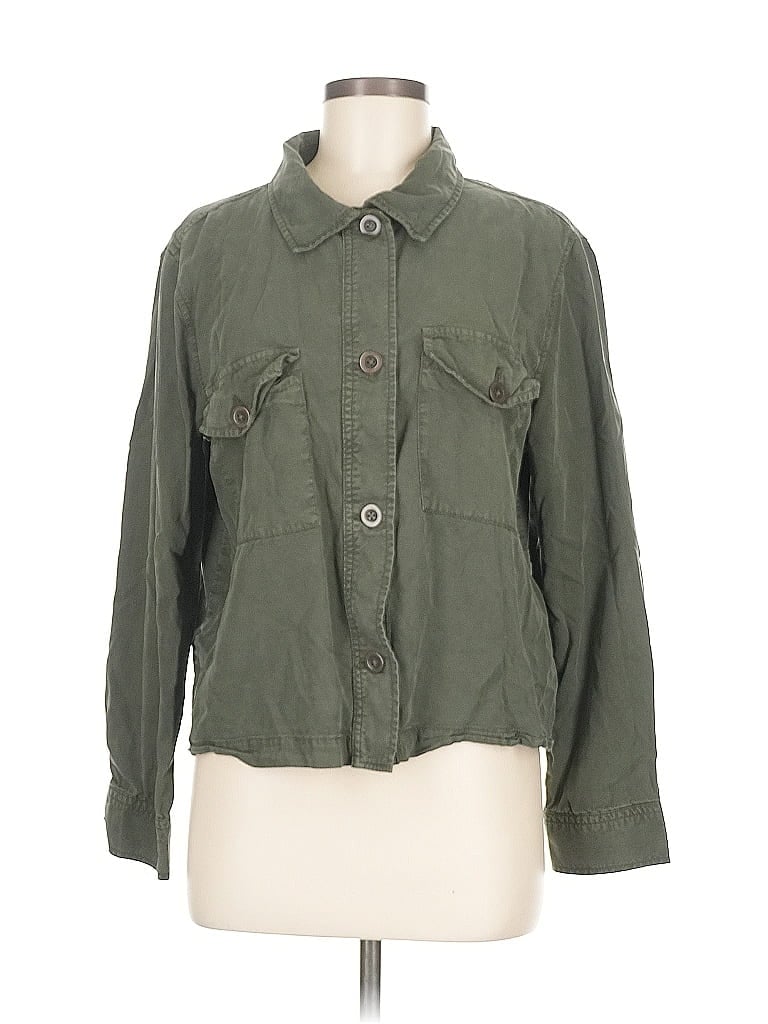Click to view more detailed imagery on our partner's website Pre-owned Sanctuary 3/4 Sleeve Button Down Shirt In Green