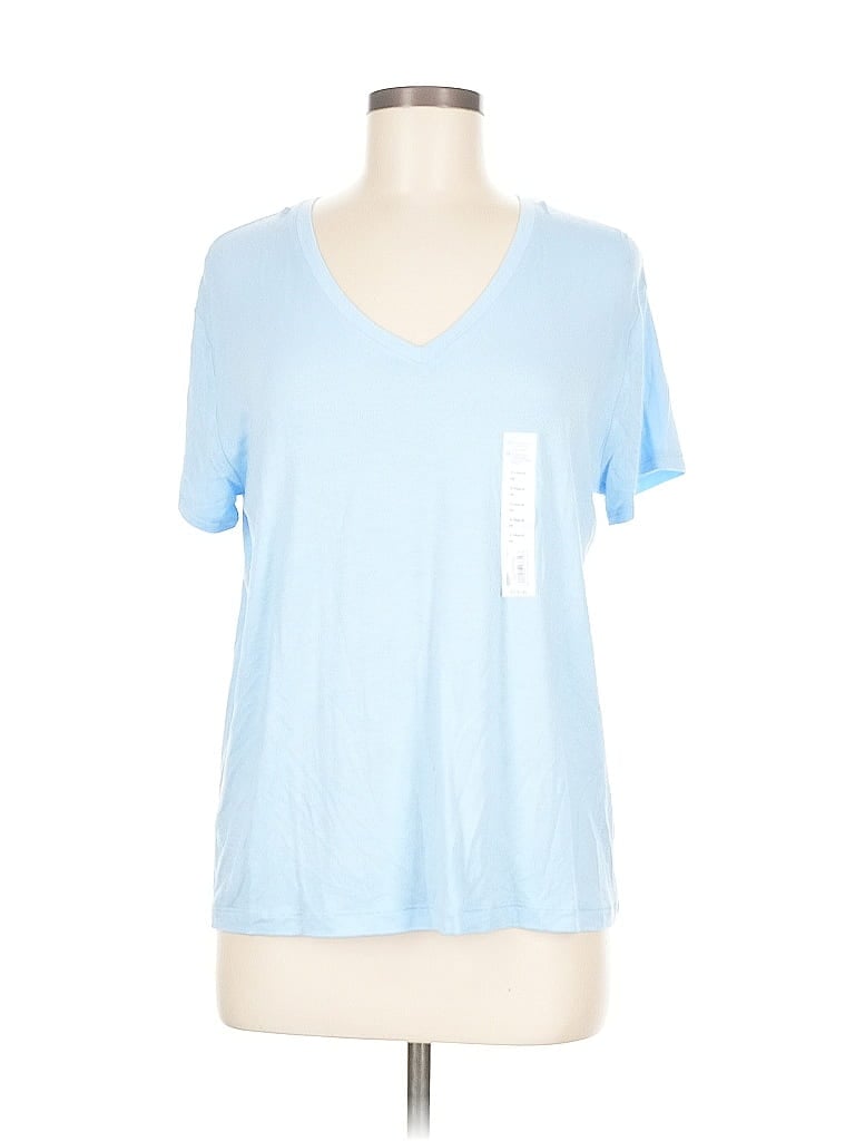Pre-owned Nine West Short Sleeve T-shirt In Blue