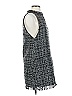 Zara 100% Polyester Tweed Gray Blue Casual Dress Size S - photo 4