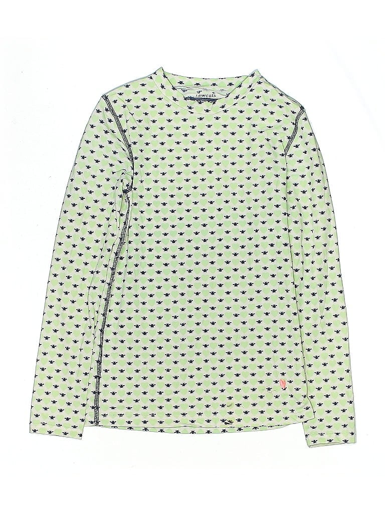 Pre-owned Crewcuts Kids' Long Sleeve T-shirt In Green