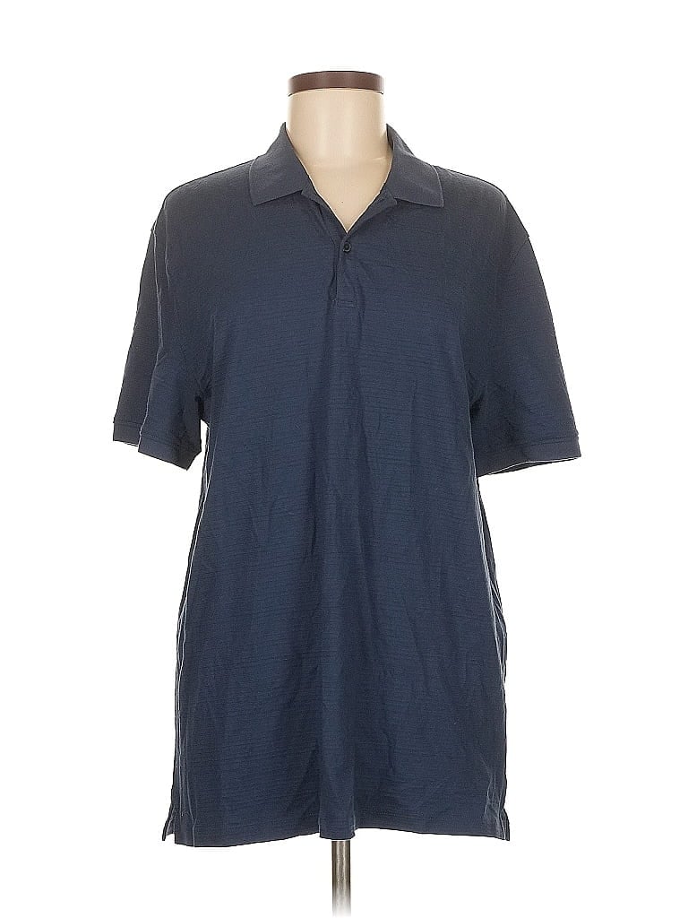 Pre-owned Calvin Klein Short Sleeve Button Down Shirt In Blue