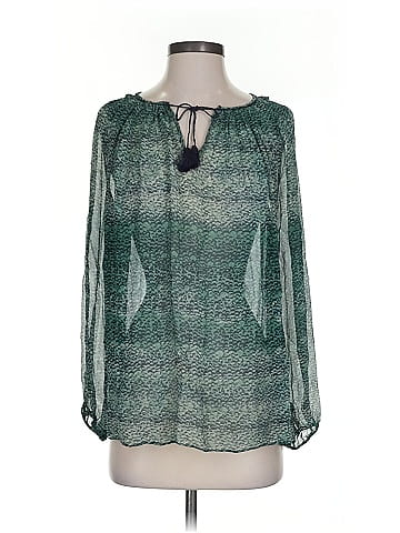 Calypso St. Barth Long Sleeve Silk Top (view 1)