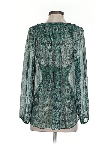 Calypso St. Barth Long Sleeve Silk Top (view 2)
