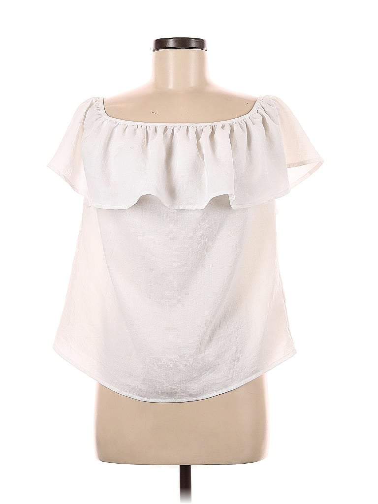 Pre-owned Jack By Bb Dakota Sleeveless Blouse In White