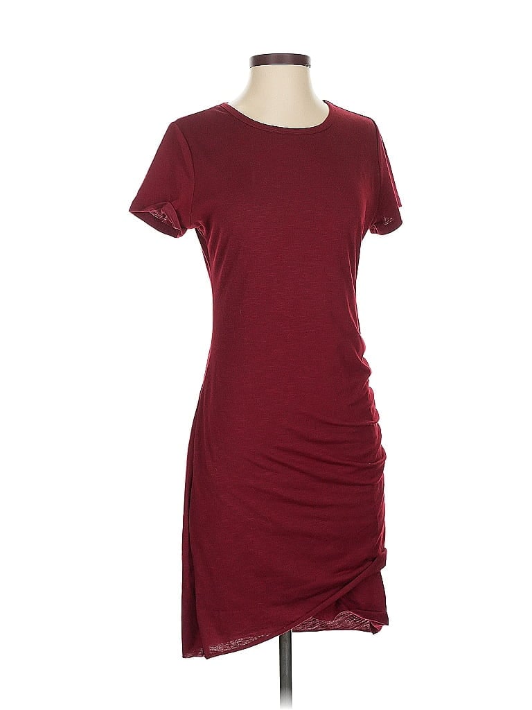 Pre-owned Btfbm Casual Dress In Burgundy
