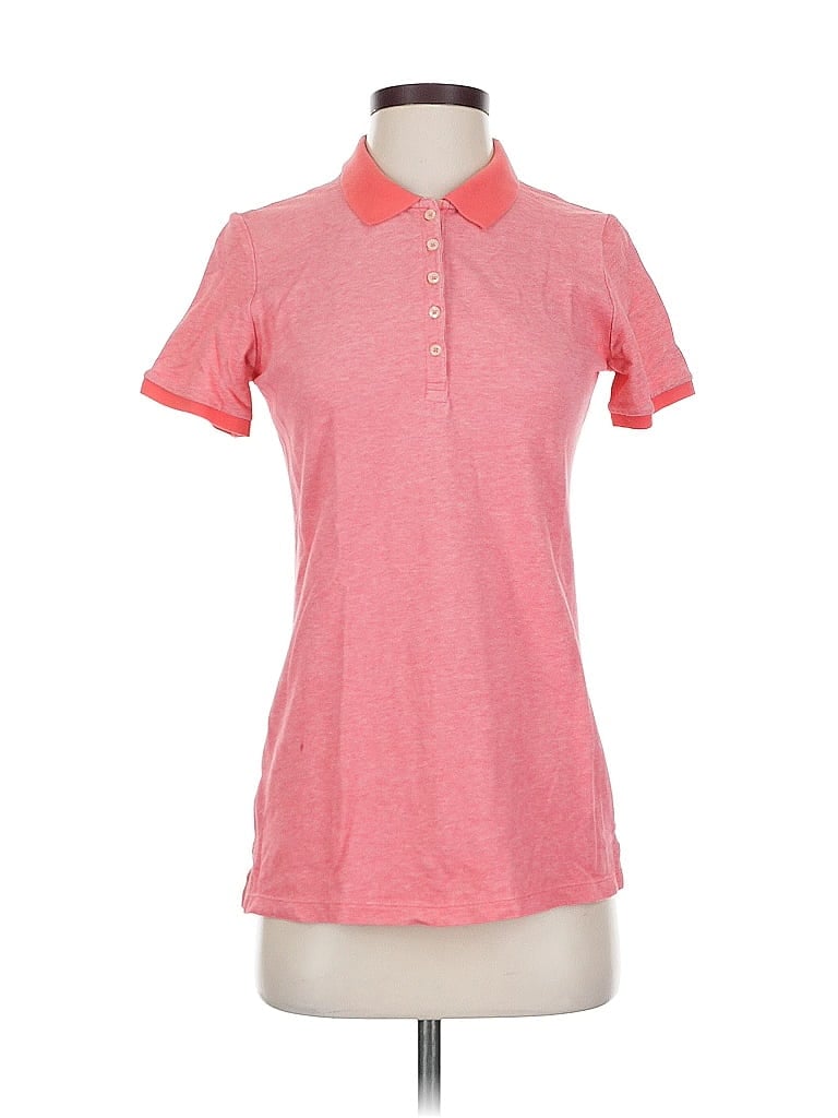 Pre-owned Eddie Bauer Short Sleeve Polo Shirt In Pink