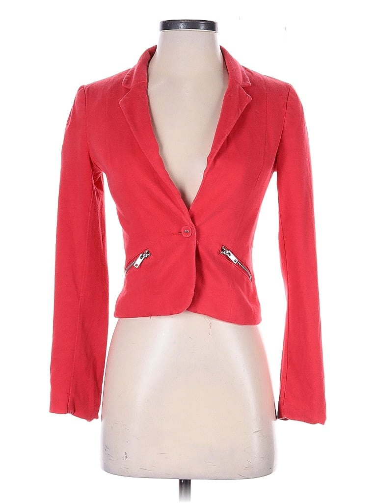 Pre-owned Divided By H&m Blazer Jacket In Red