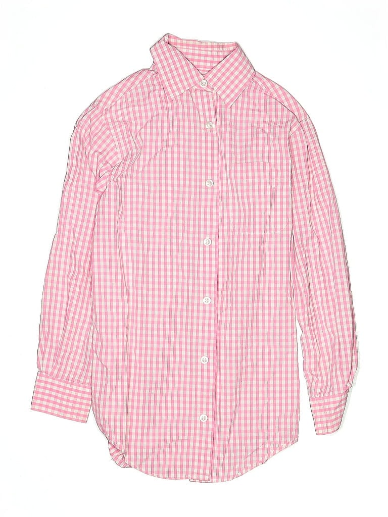 Pre-owned Class Club Kids' Long Sleeve Button Down Shirt In Pink