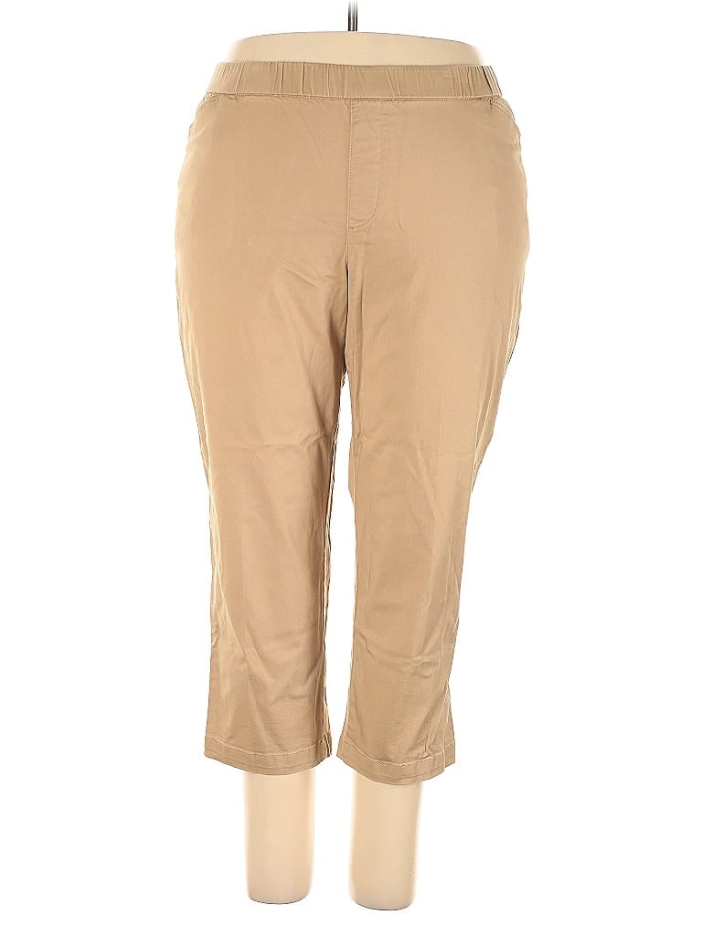 Pre-owned Lands' End Khaki Pant In Brown