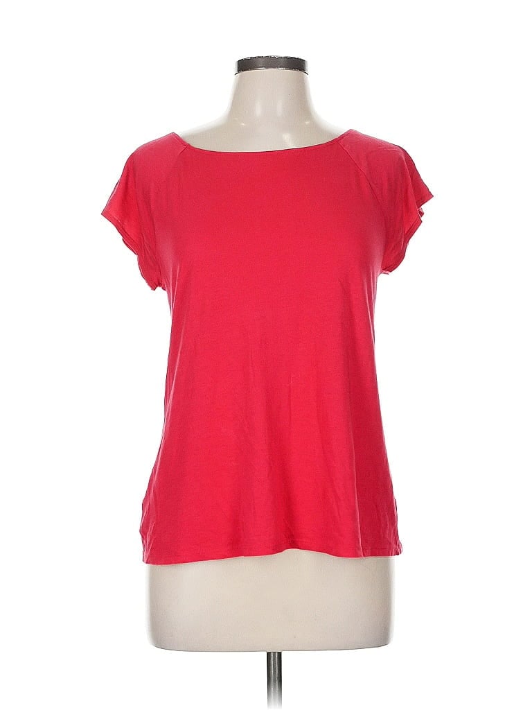 Pre-owned Ann Taylor Loft Short Sleeve T-shirt In Red