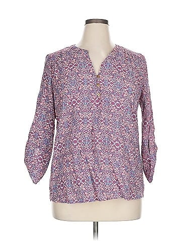 NY Collection 3/4 Sleeve Blouse (view 1)