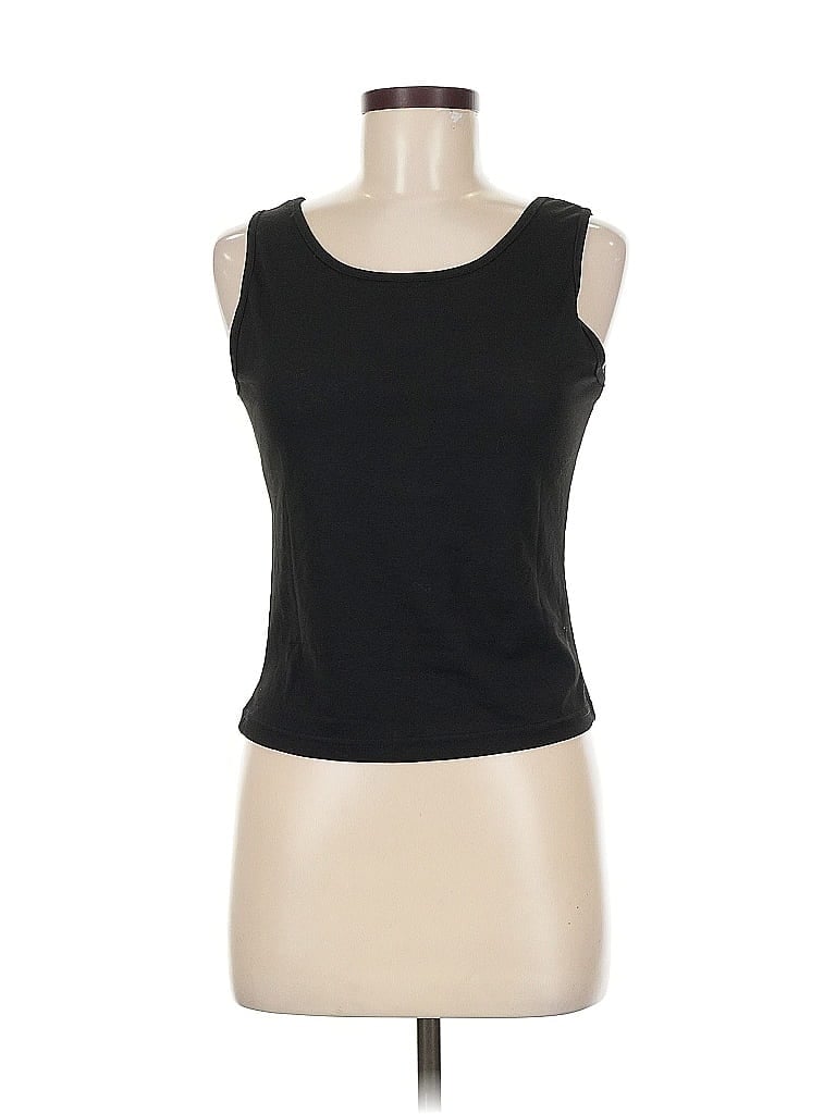 Pre-owned Unbranded Sleeveless T-shirt In Black