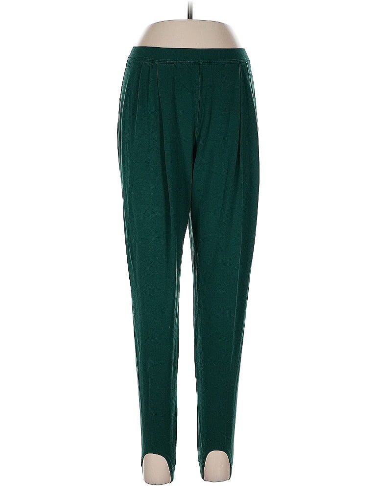 Pre-owned Lands' End Casual Pants In Green