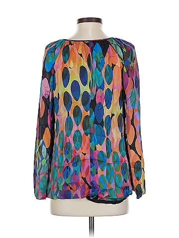 Trina Turk 3/4 Sleeve Silk Top (view 2)