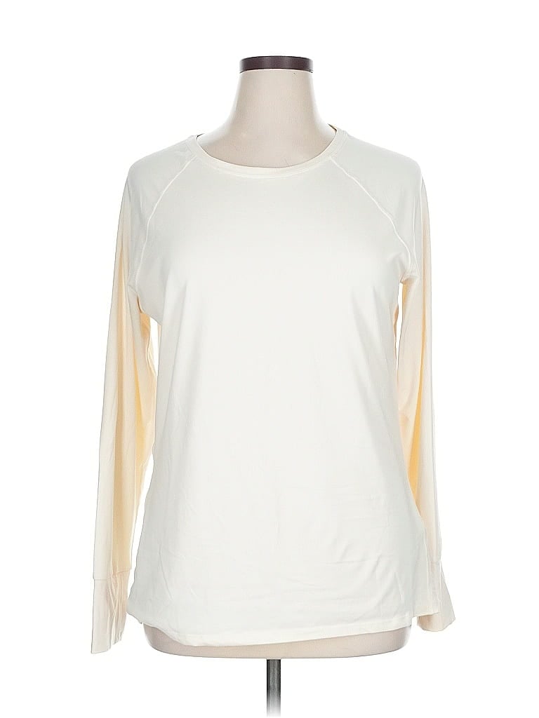 Pre-owned Amazon Essentials 3/4 Sleeve T-shirt In White