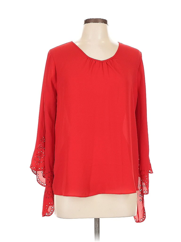 C ESTABLISHED 1946 Pre-owned 3/4 Sleeve Blouse In Red