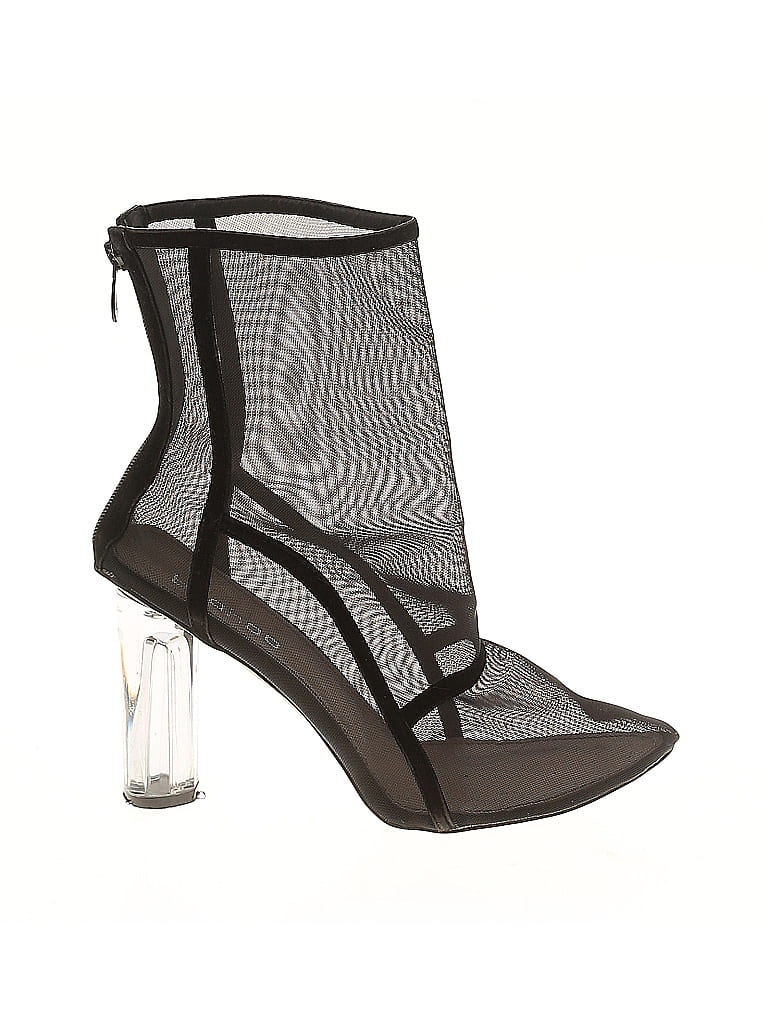 Pre-owned Boohoo Ankle Boots In Black