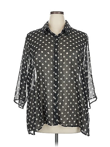 Eyeshadow 3/4 Sleeve Blouse (view 1)