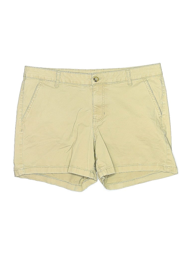 Pre-owned A.n.a. A New Approach Khaki Shorts In Yellow