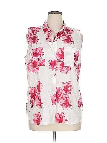 Ann Taylor LOFT Outlet Sleeveless Button-Down Shirt (view 1)