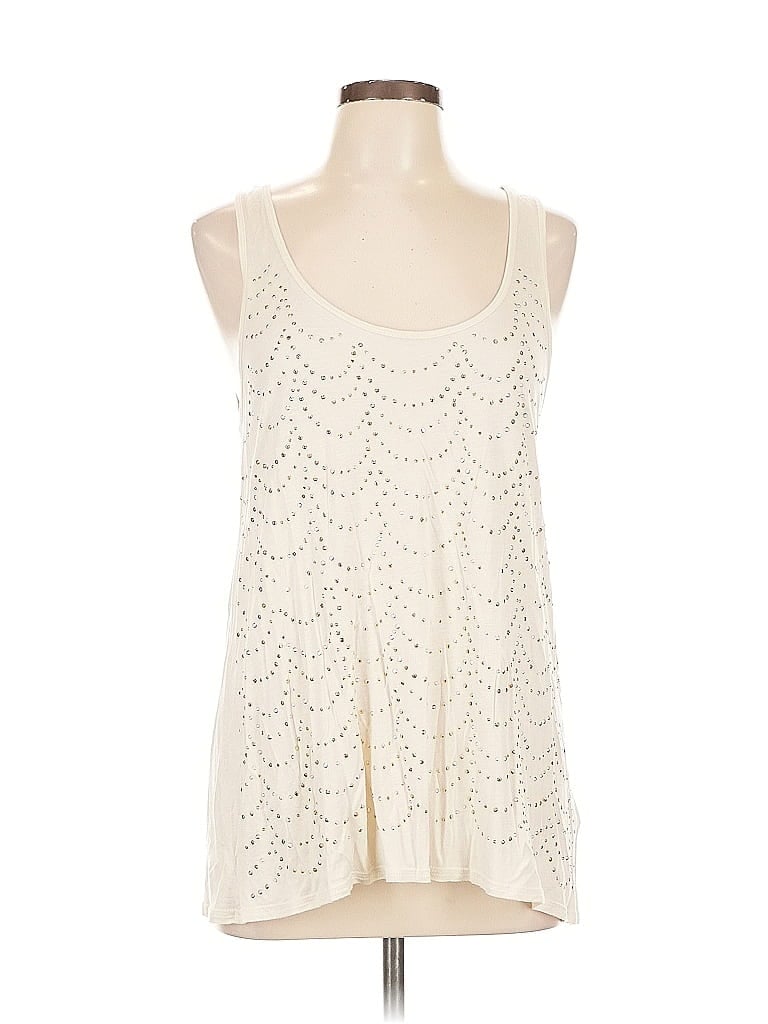 Pre-owned Apt. 9 Sleeveless Blouse In White