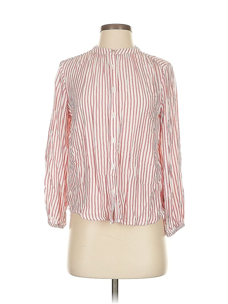 Pre-owned Tommy Hilfiger Long Sleeve Blouse In Red