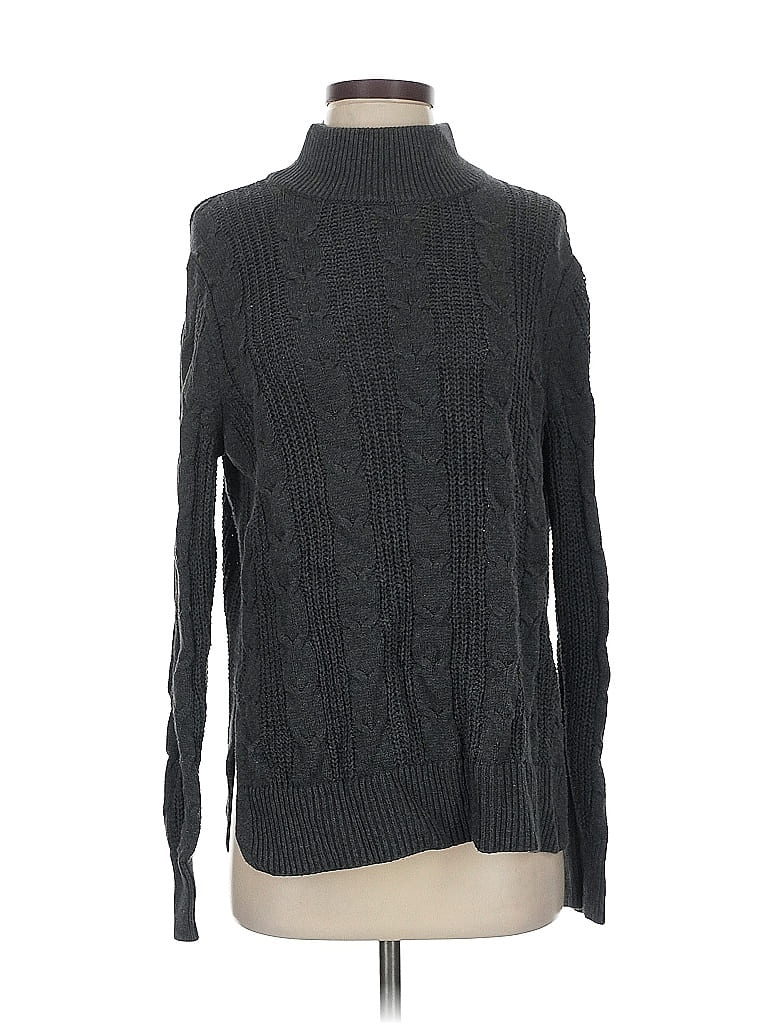 Pre-owned Banana Republic Factory Store Turtleneck Sweater In Gray