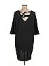 BB Dakota Solid Black Casual Dress Size 1X - photo 2