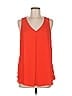 DR2 100% Polyester Orange Sleeveless Blouse Size M - photo 1