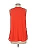 DR2 100% Polyester Orange Sleeveless Blouse Size M - photo 2