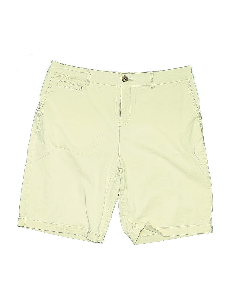 Pre-owned Croft & Barrow Khaki Shorts In Yellow