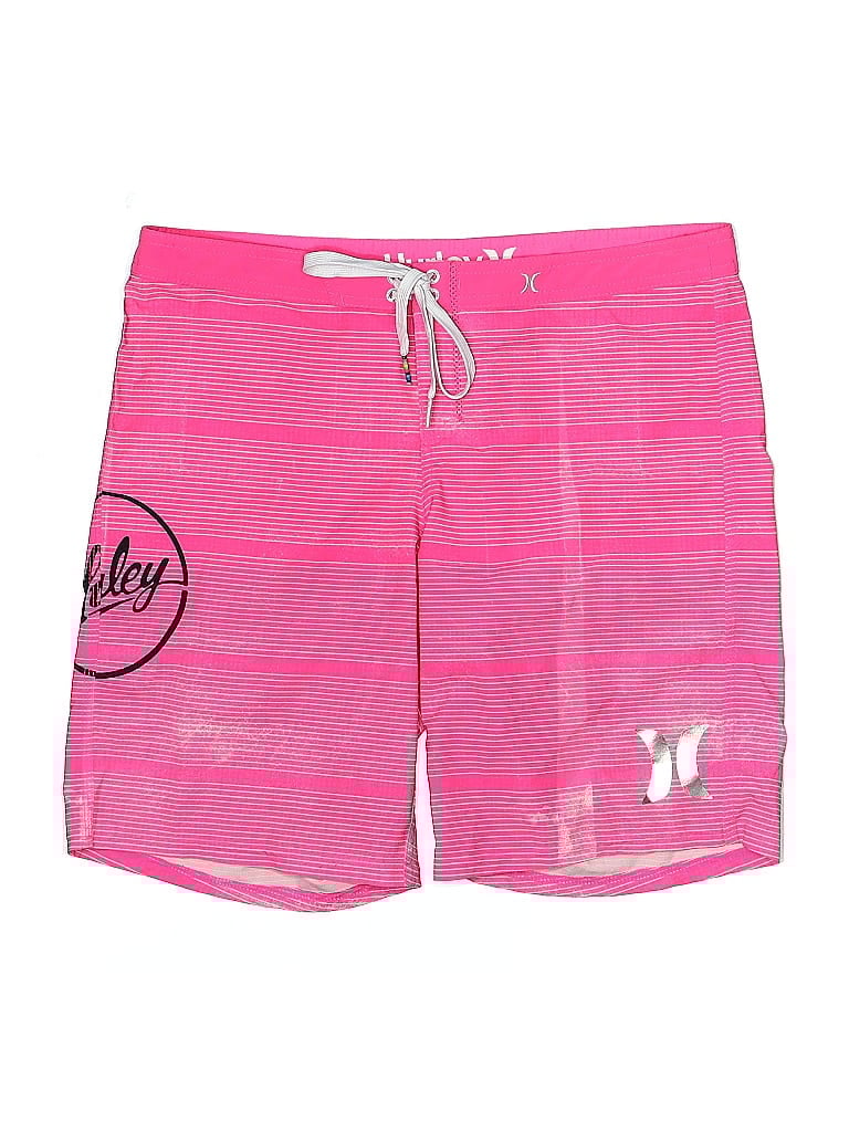 Pre-owned Hurley Board Shorts In Pink